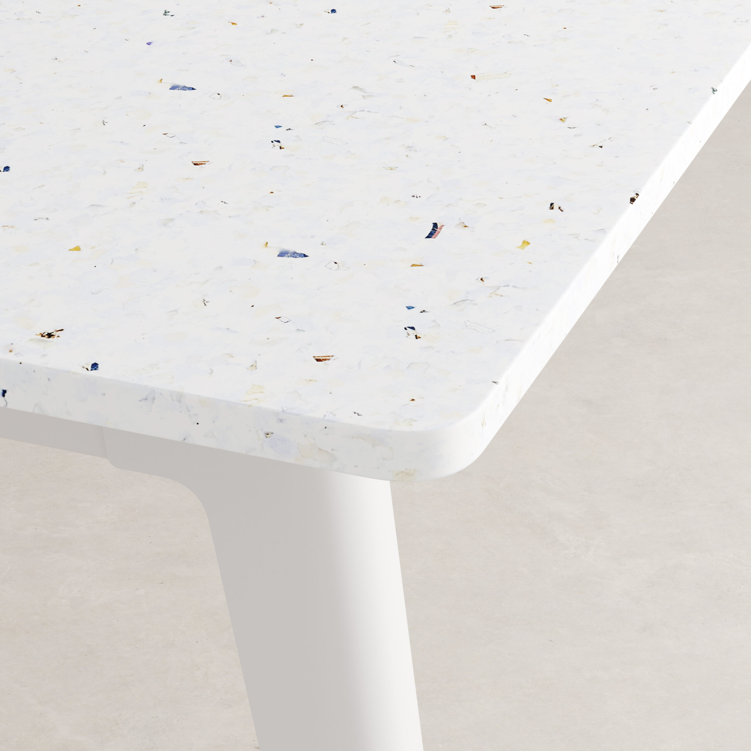 NEW MODERN dining table - Venezia recycled plastic