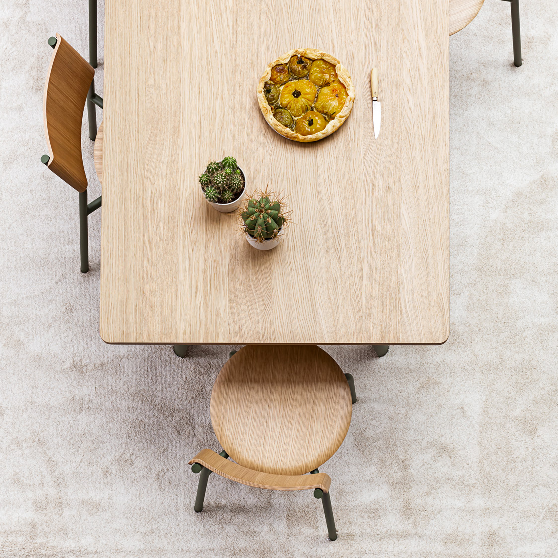 NEW MODERN dining table - eco-certified wood