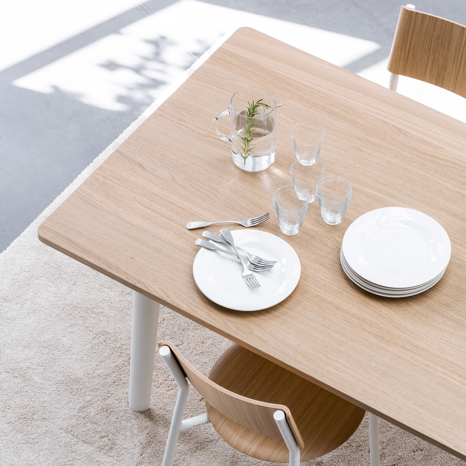 NEW MODERN dining table - eco-certified wood