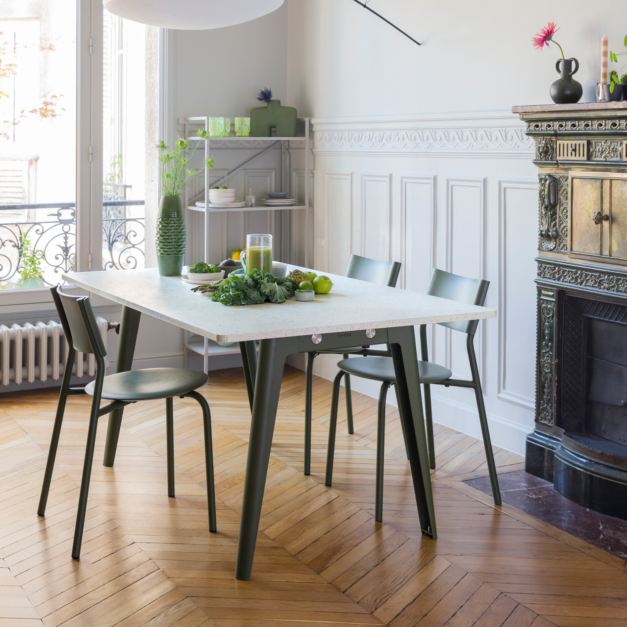 NEW MODERN dining table - Venezia recycled plastic