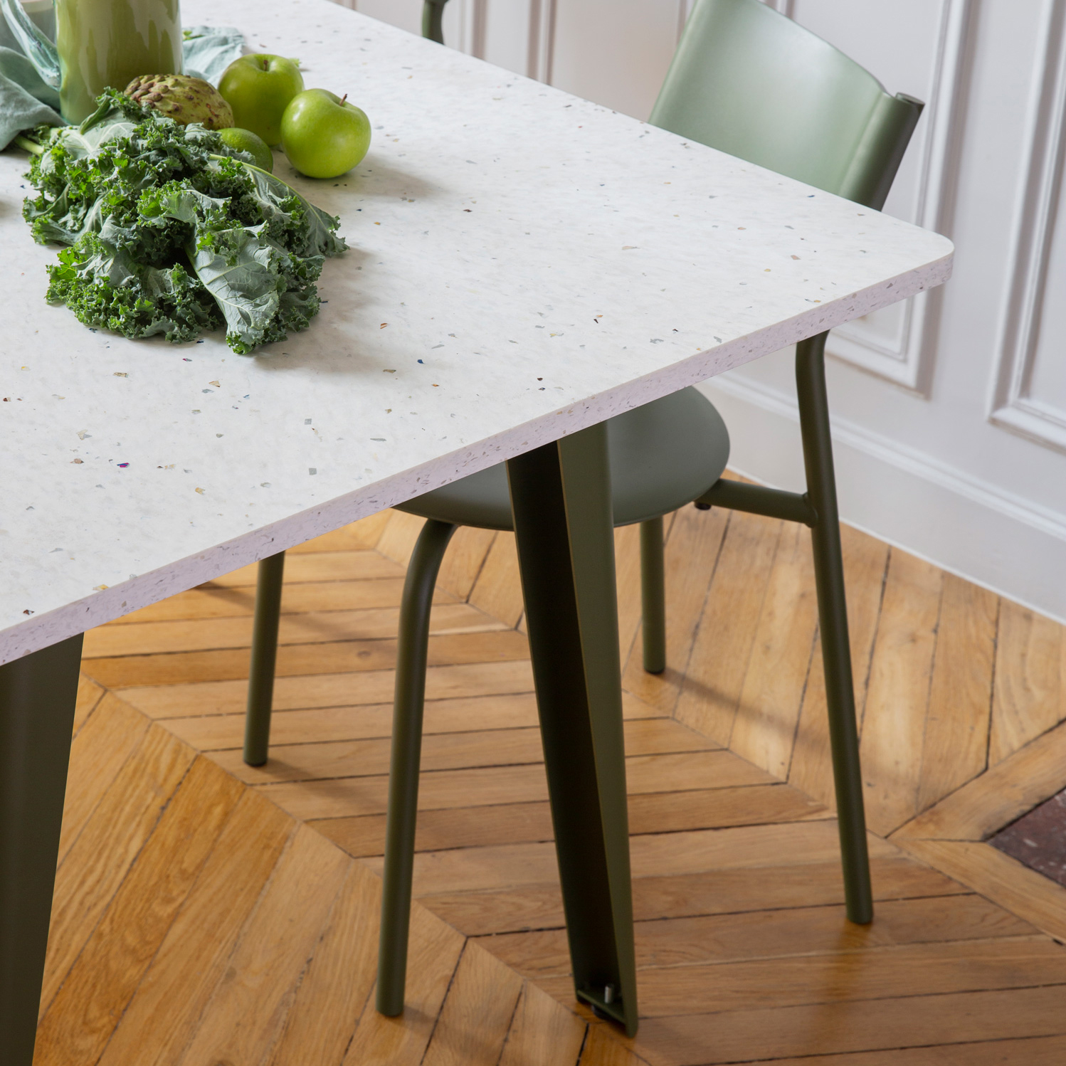 NEW MODERN dining table - Venezia recycled plastic