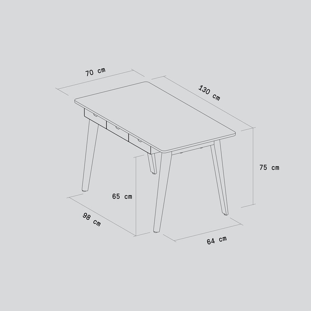 NEW MODERN desk - eco-certified wood