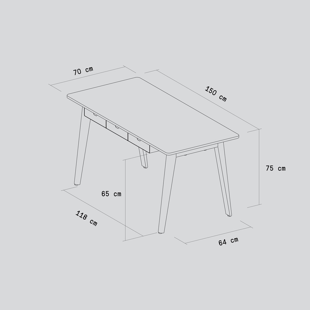 NEW MODERN desk - eco-certified wood