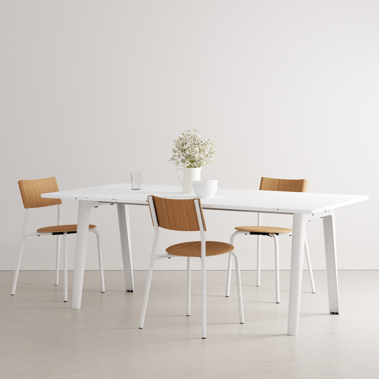 NEW MODERN dining table - Venezia recycled plastic