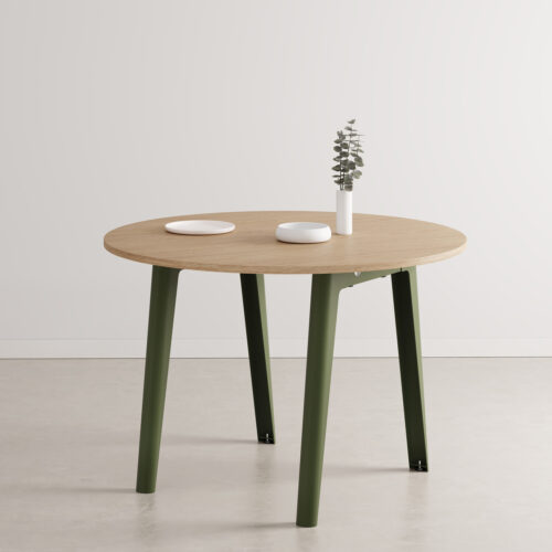 NEW MODERN round meeting table Ø 110cm - eco-certified wood
