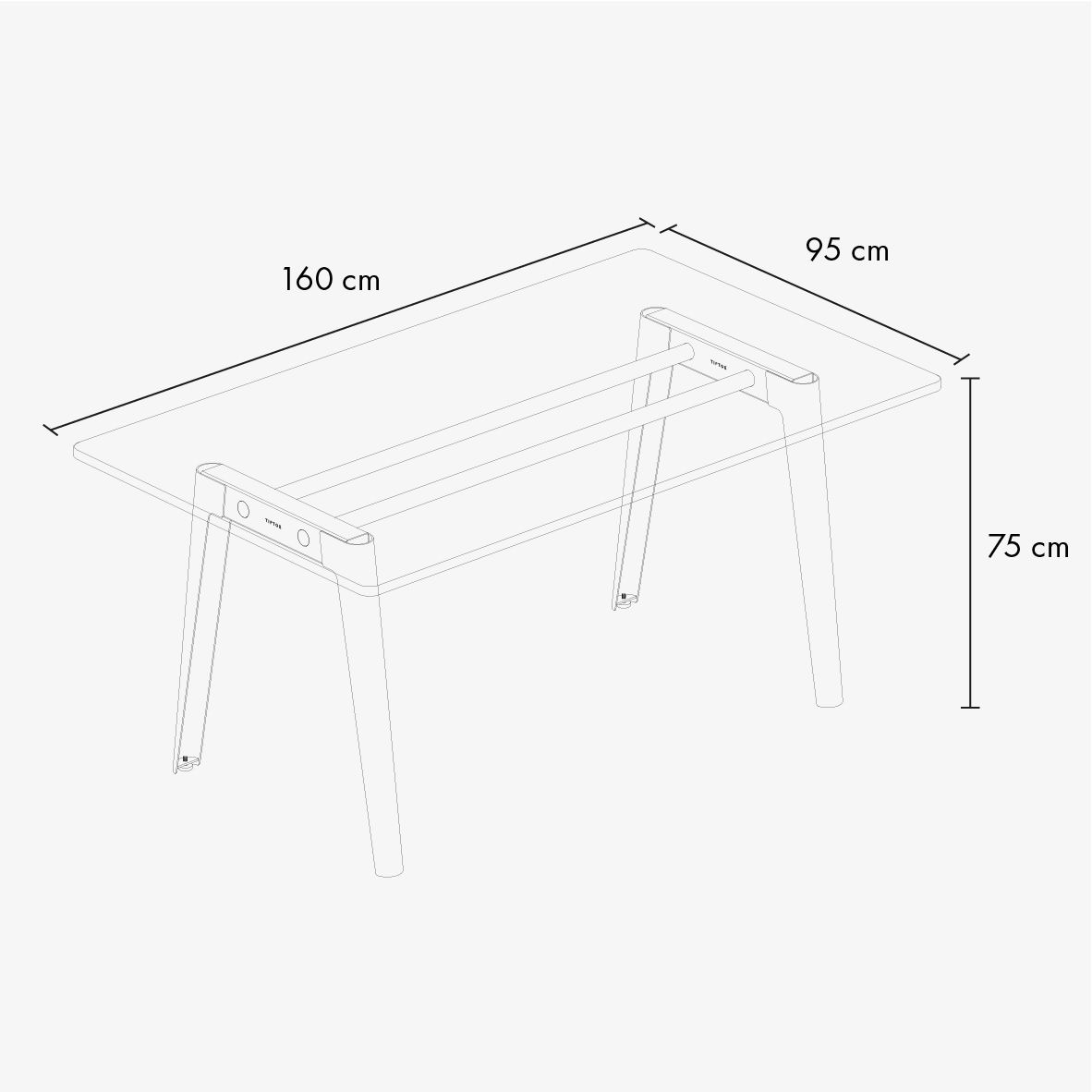 NEW MODERN meeting table - white plywood