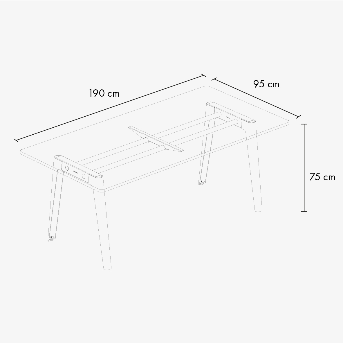 NEW MODERN meeting table - white plywood