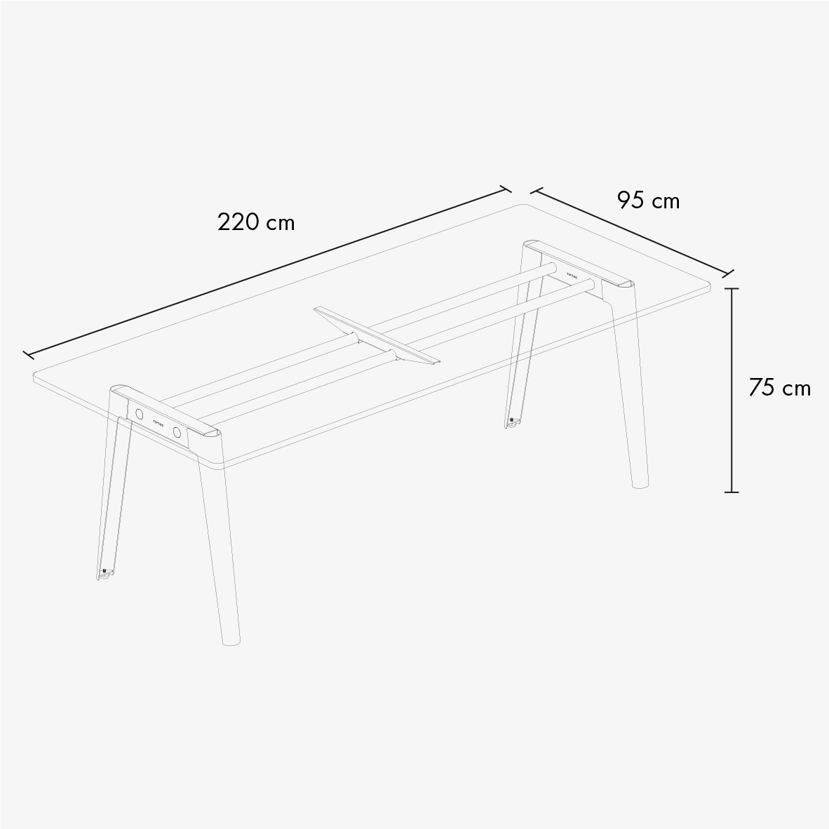 NEW MODERN meeting table - white plywood