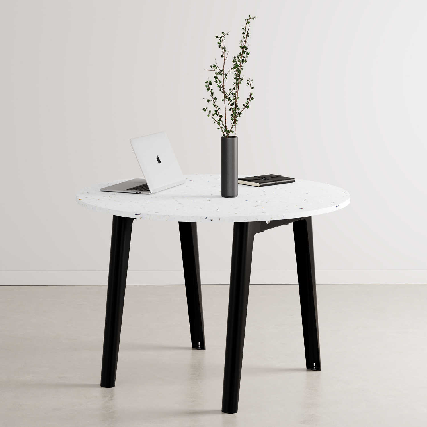 NEW MODERN round meeting table Ø 108cm - Venezia recycled plastic