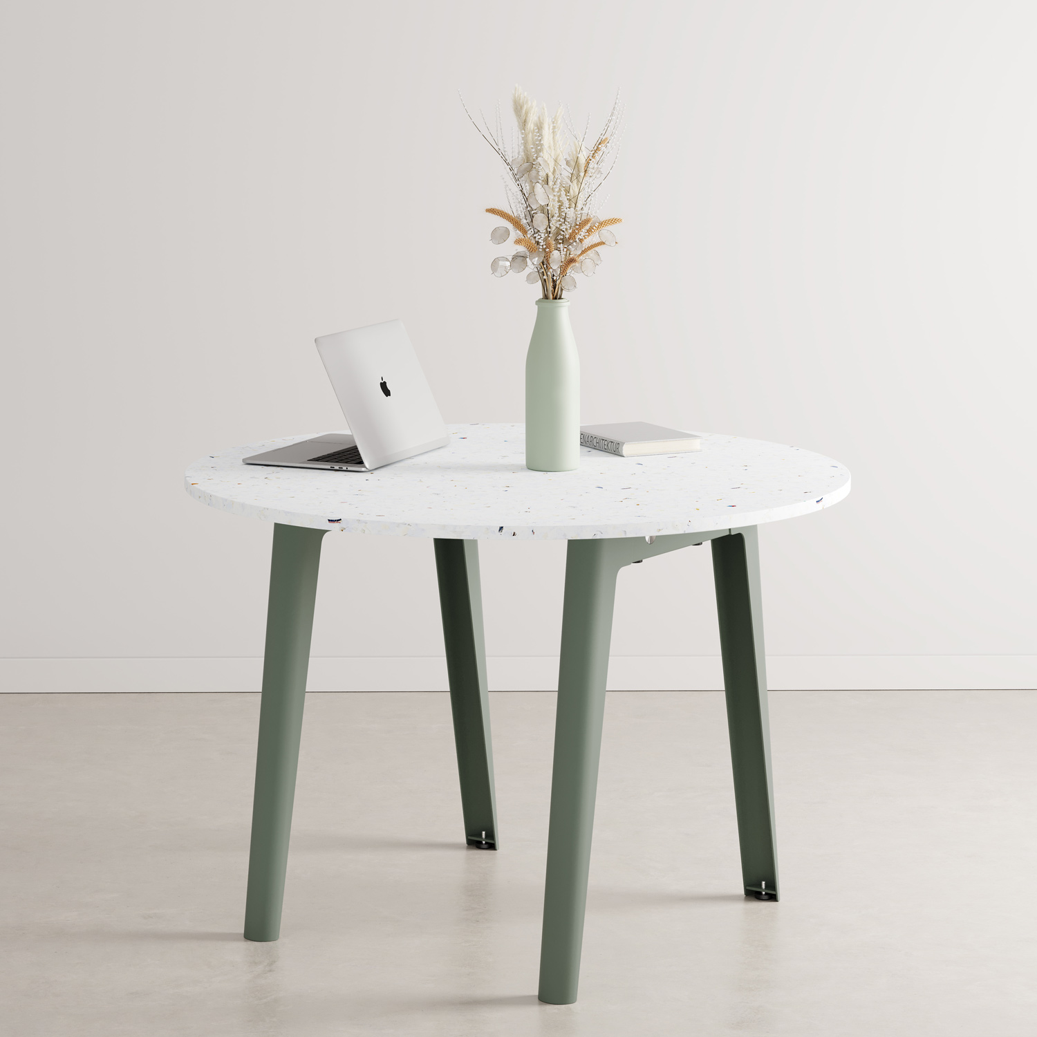 NEW MODERN round meeting table Ø 108cm - Venezia recycled plastic