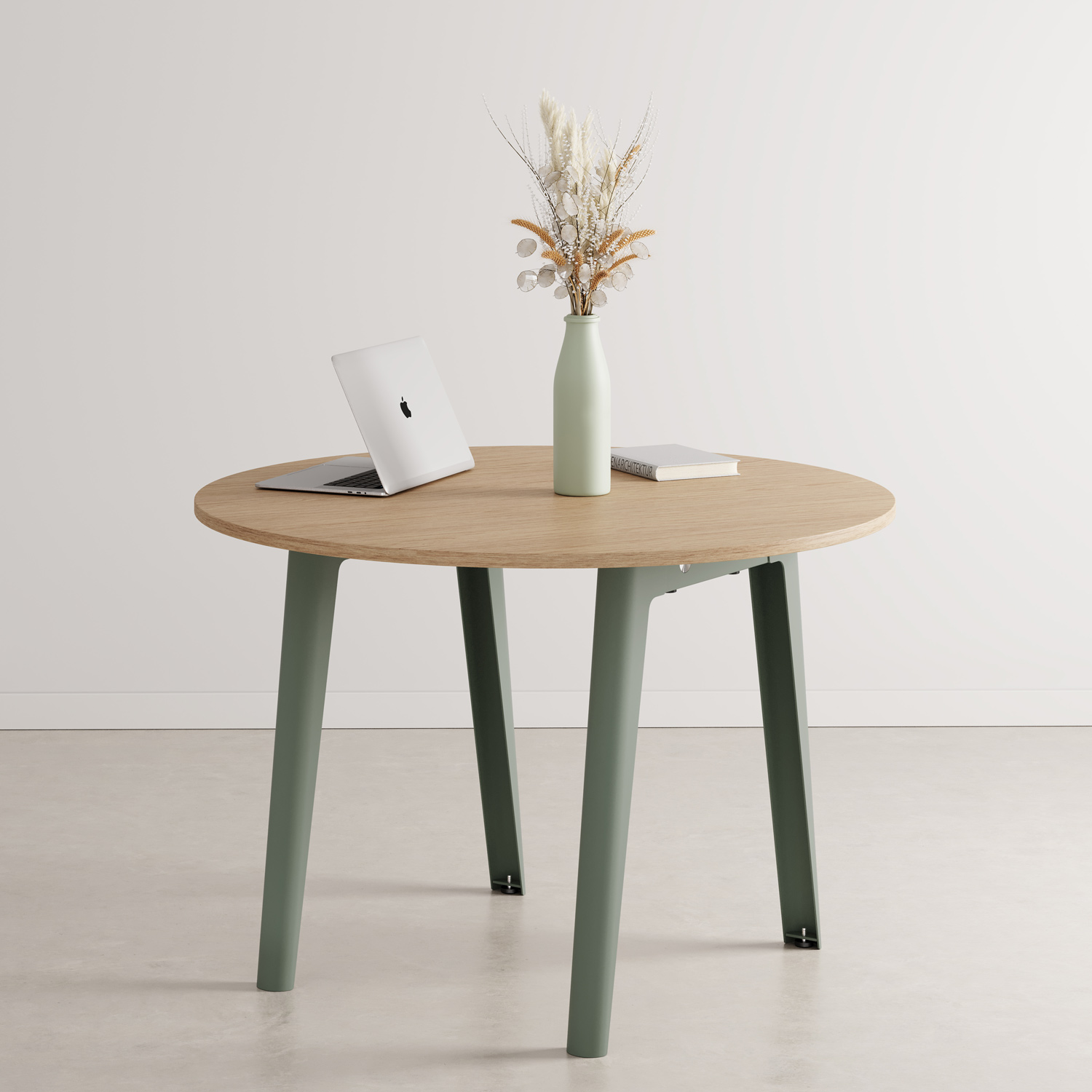 NEW MODERN round meeting table Ø 110cm - eco-certified wood