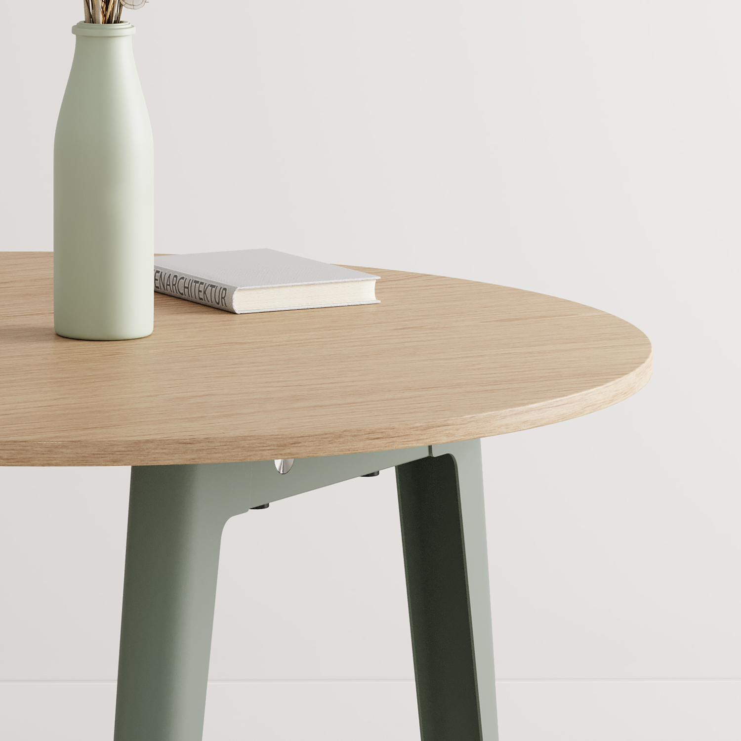 NEW MODERN round meeting table Ø 110cm - eco-certified wood