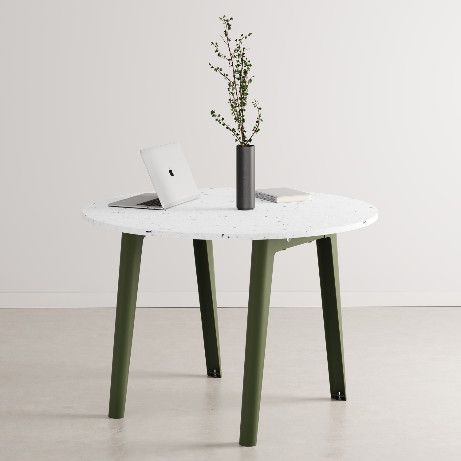 NEW MODERN round meeting table Ø 108cm - Venezia recycled plastic