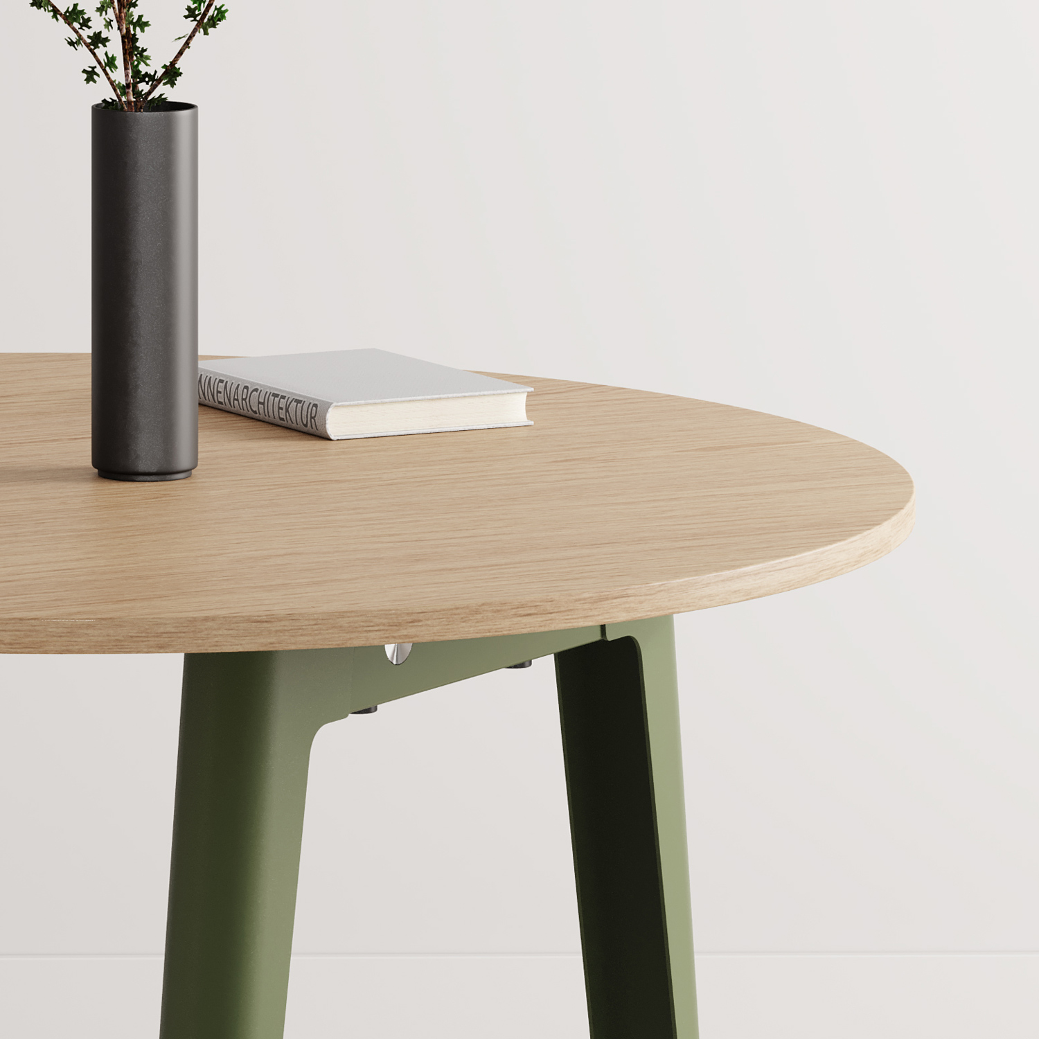 NEW MODERN round meeting table Ø 110cm - eco-certified wood