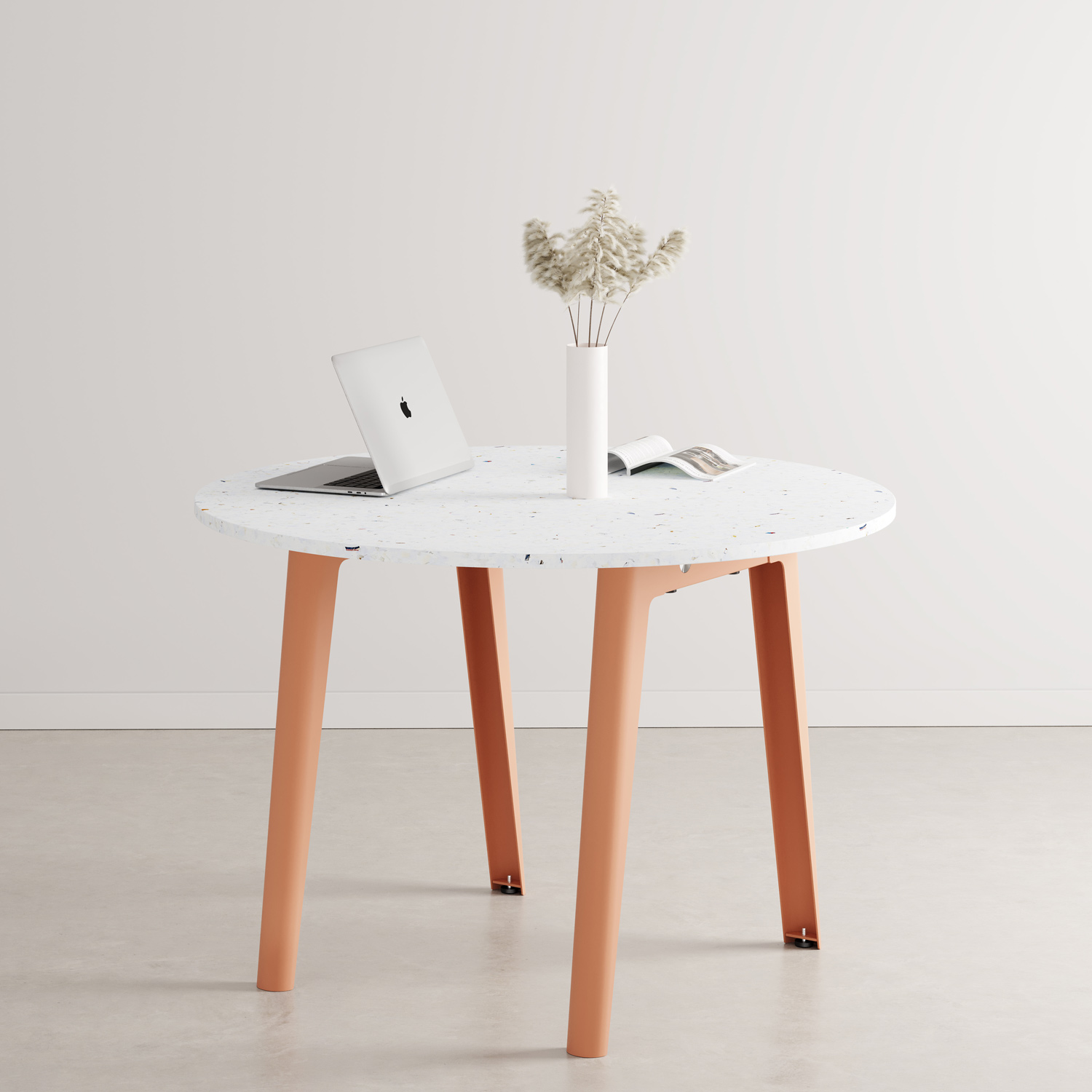 NEW MODERN round meeting table Ø 108cm - Venezia recycled plastic