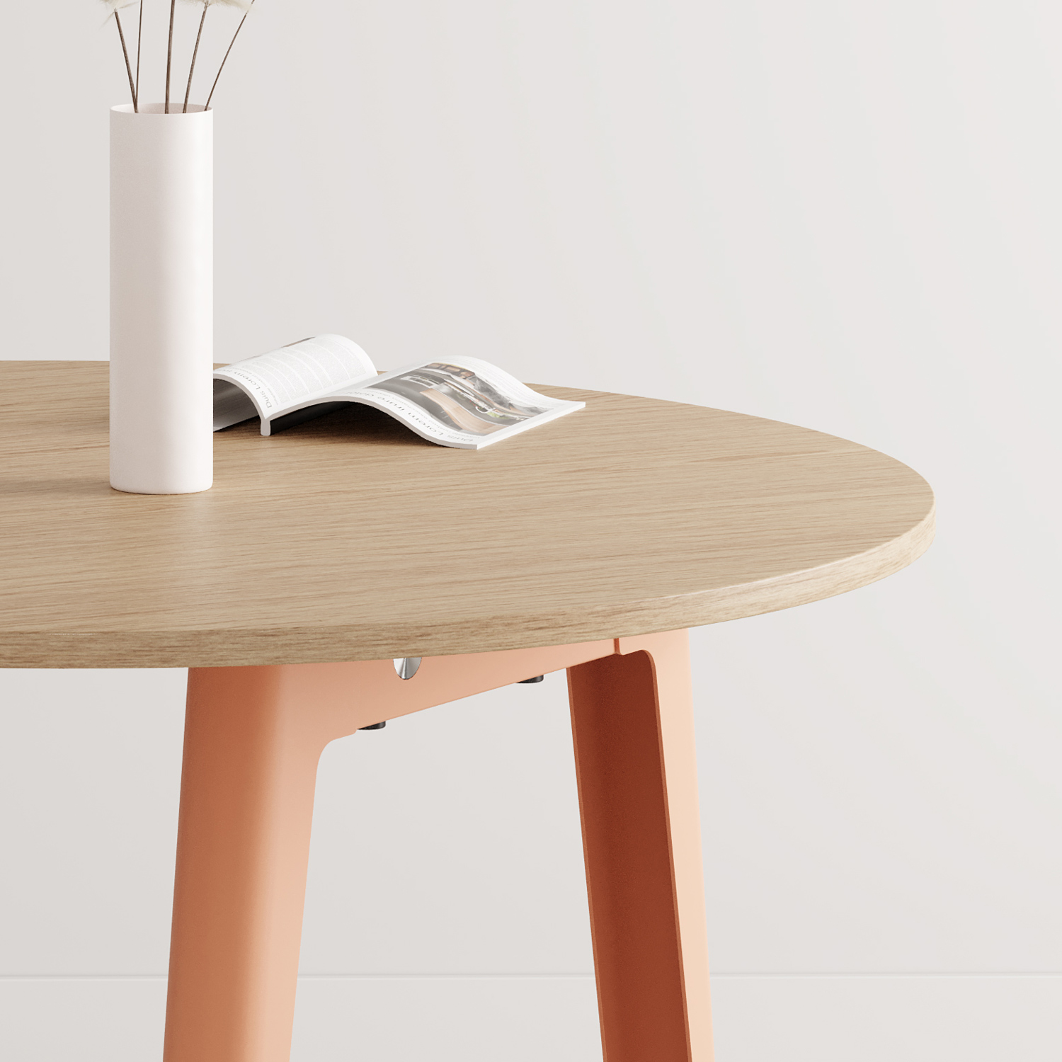 NEW MODERN round meeting table Ø 110cm - eco-certified wood