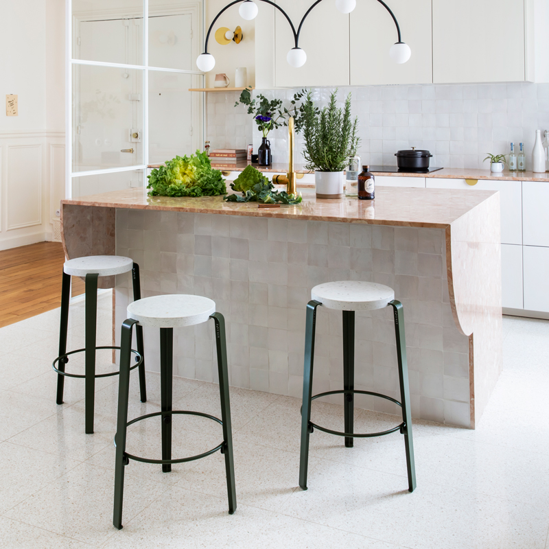 Bar stool - Venezia recycled plastic - 76cm