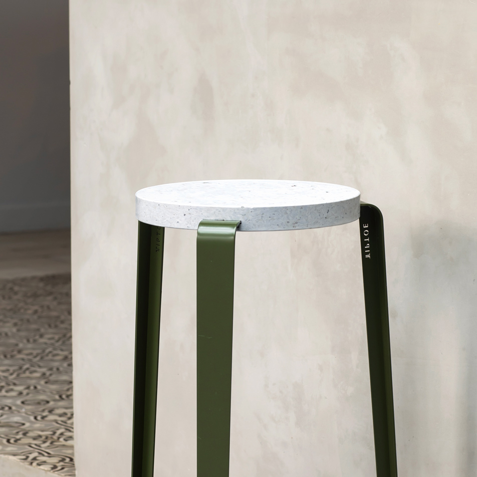 Barhocker LOU - recycelter Kunststoff Venezia - 66cm