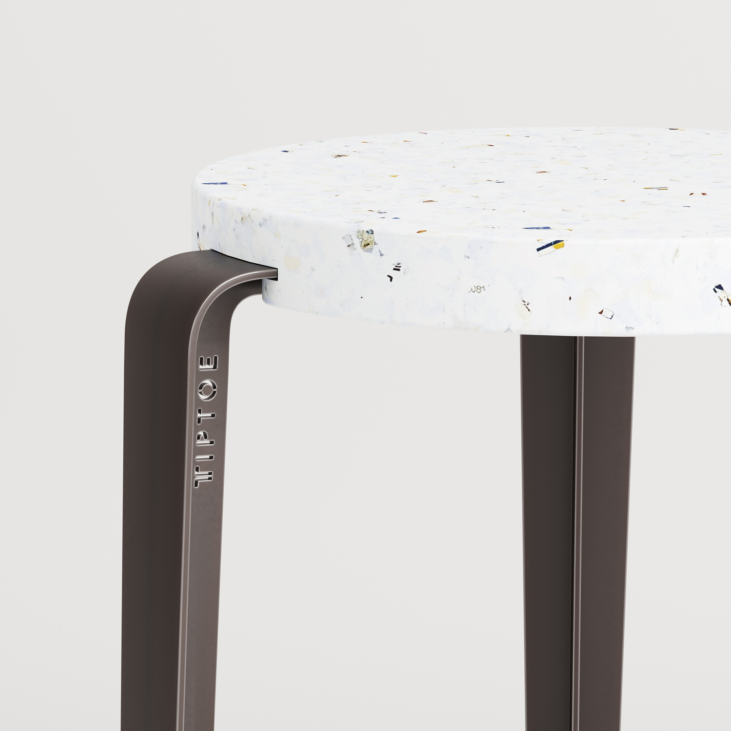 Barhocker LOU - recycelter Kunststoff Venezia - 66cm