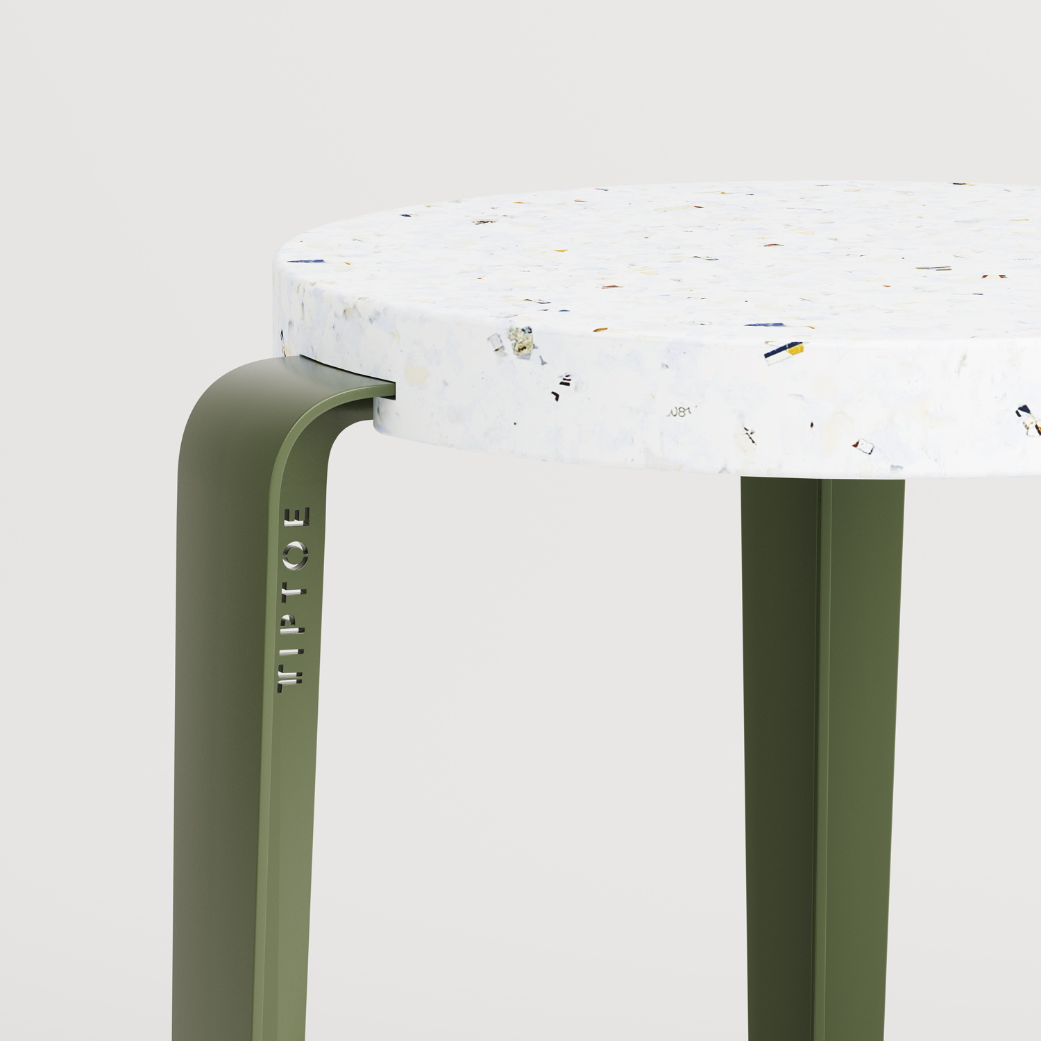 Bar stool - Venezia recycled plastic - 76cm