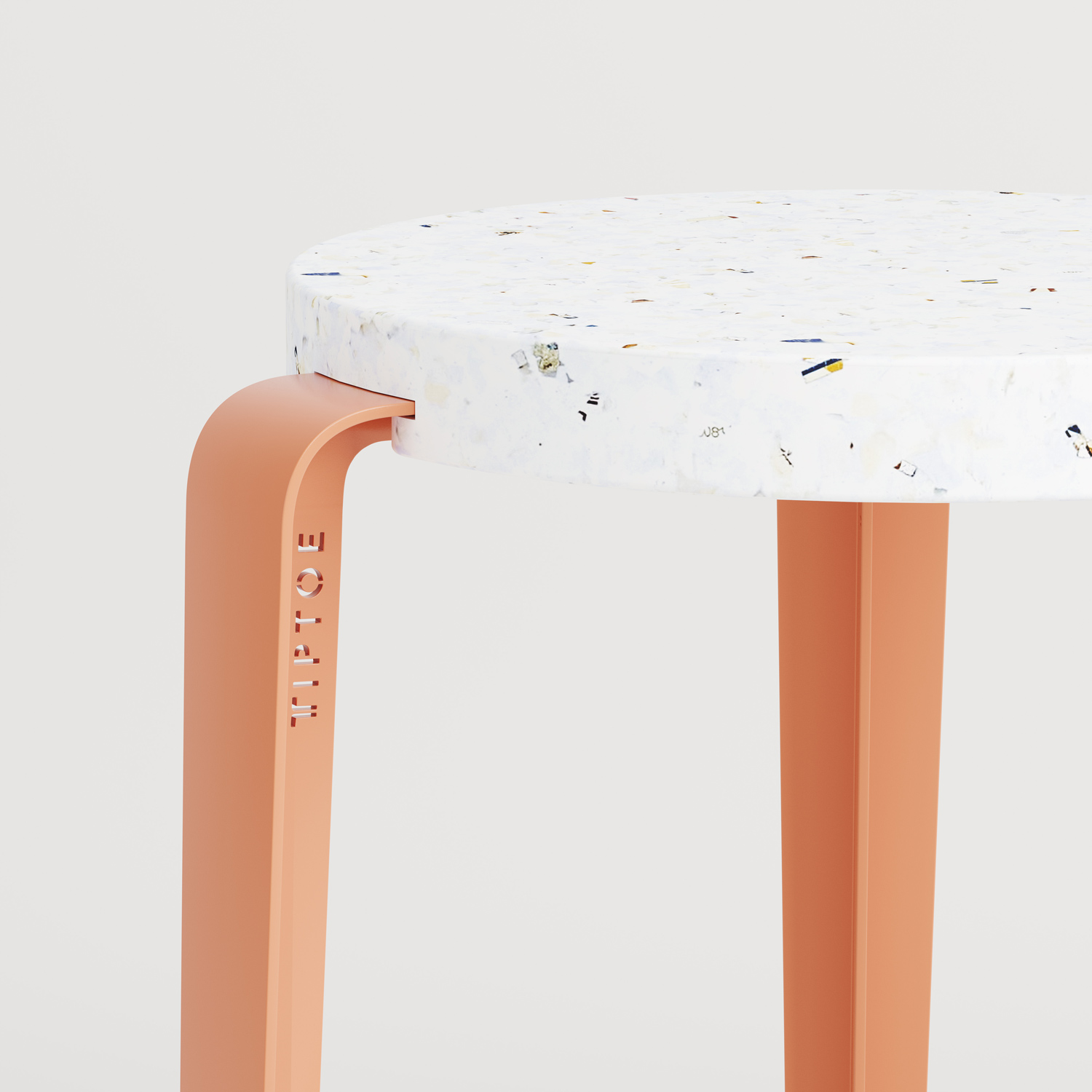 LOU stool - Venezia recycled plastic