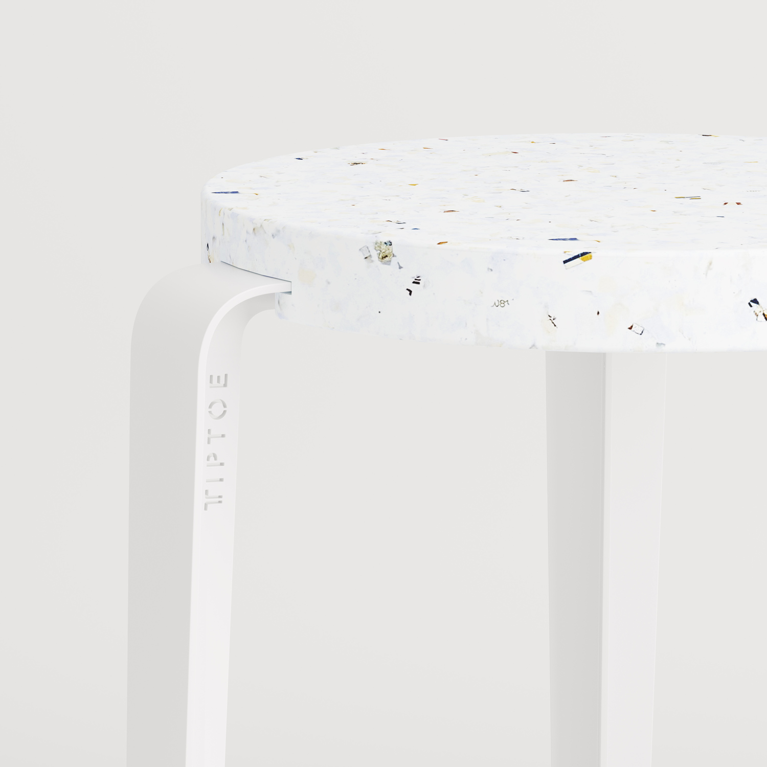 Barhocker LOU - recycelter Kunststoff Venezia - 66cm