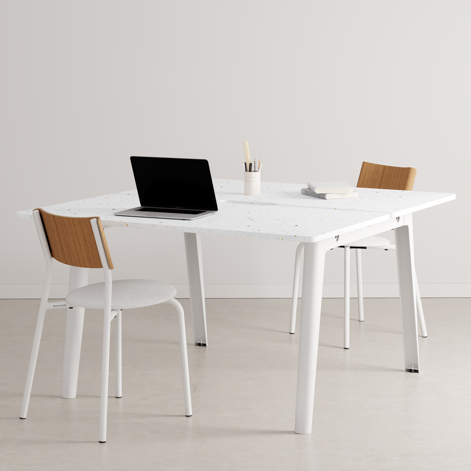 NEW MODERN 2-seater workbench - Venezia recycled plastic