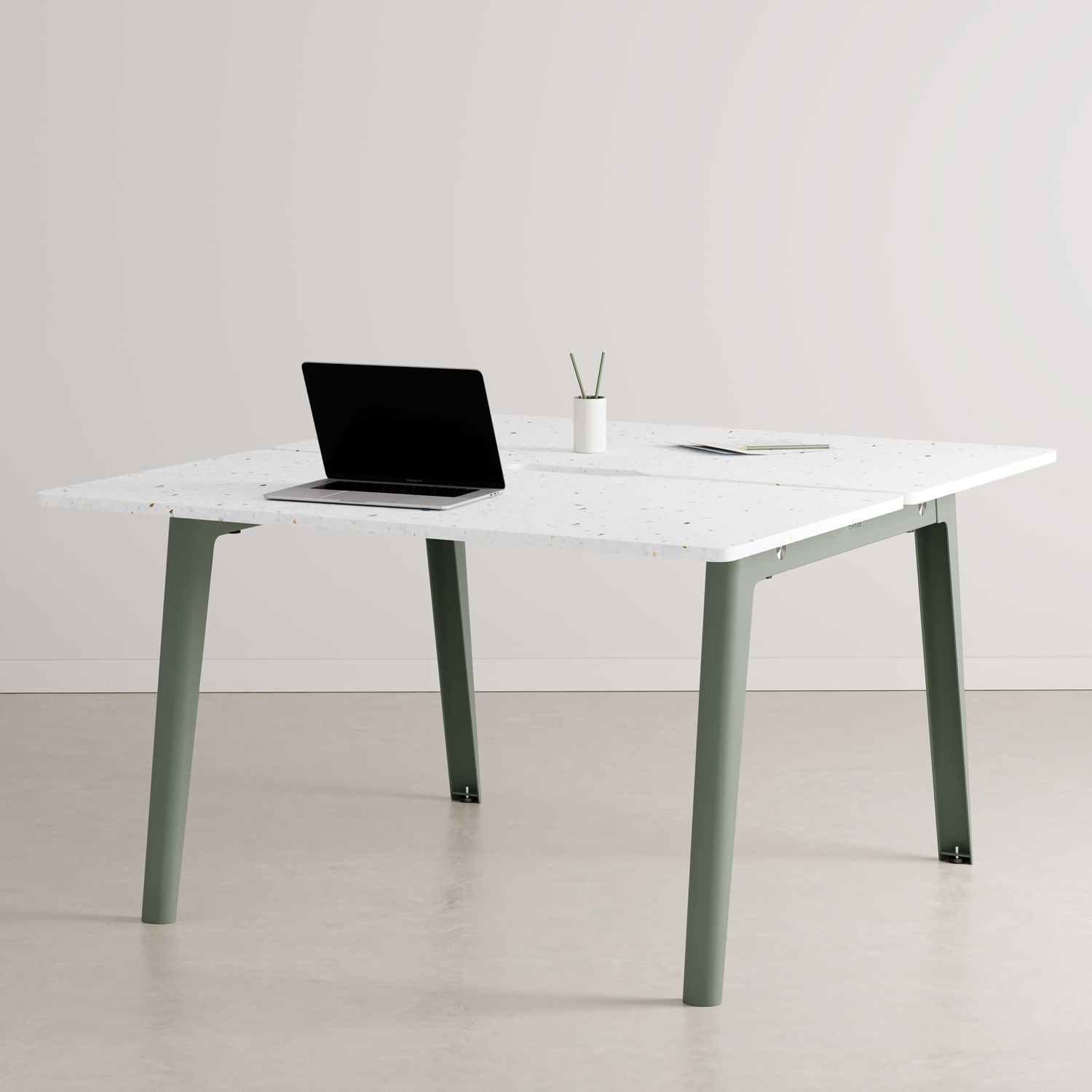 NEW MODERN 2-seater workbench - Venezia recycled plastic
