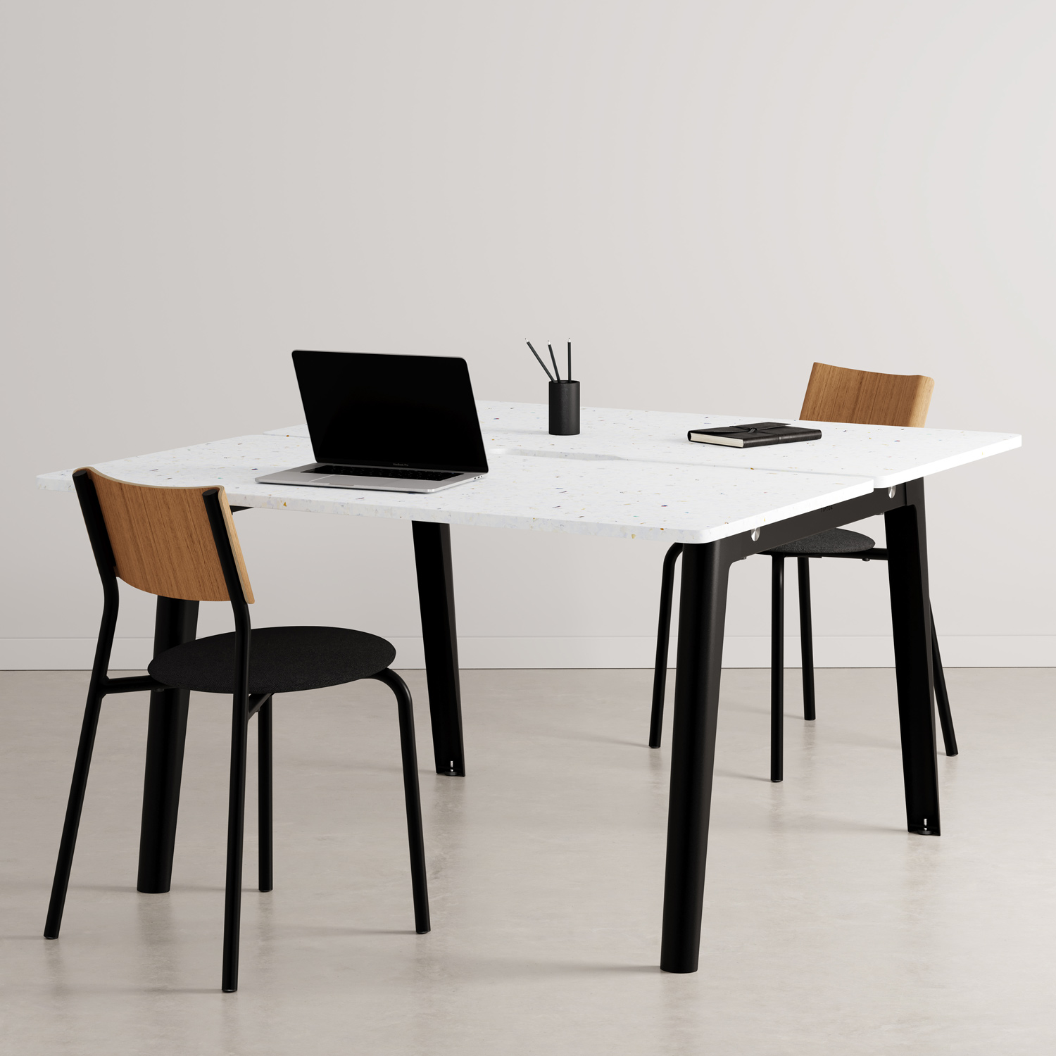 NEW MODERN 2-seater workbench - Venezia recycled plastic