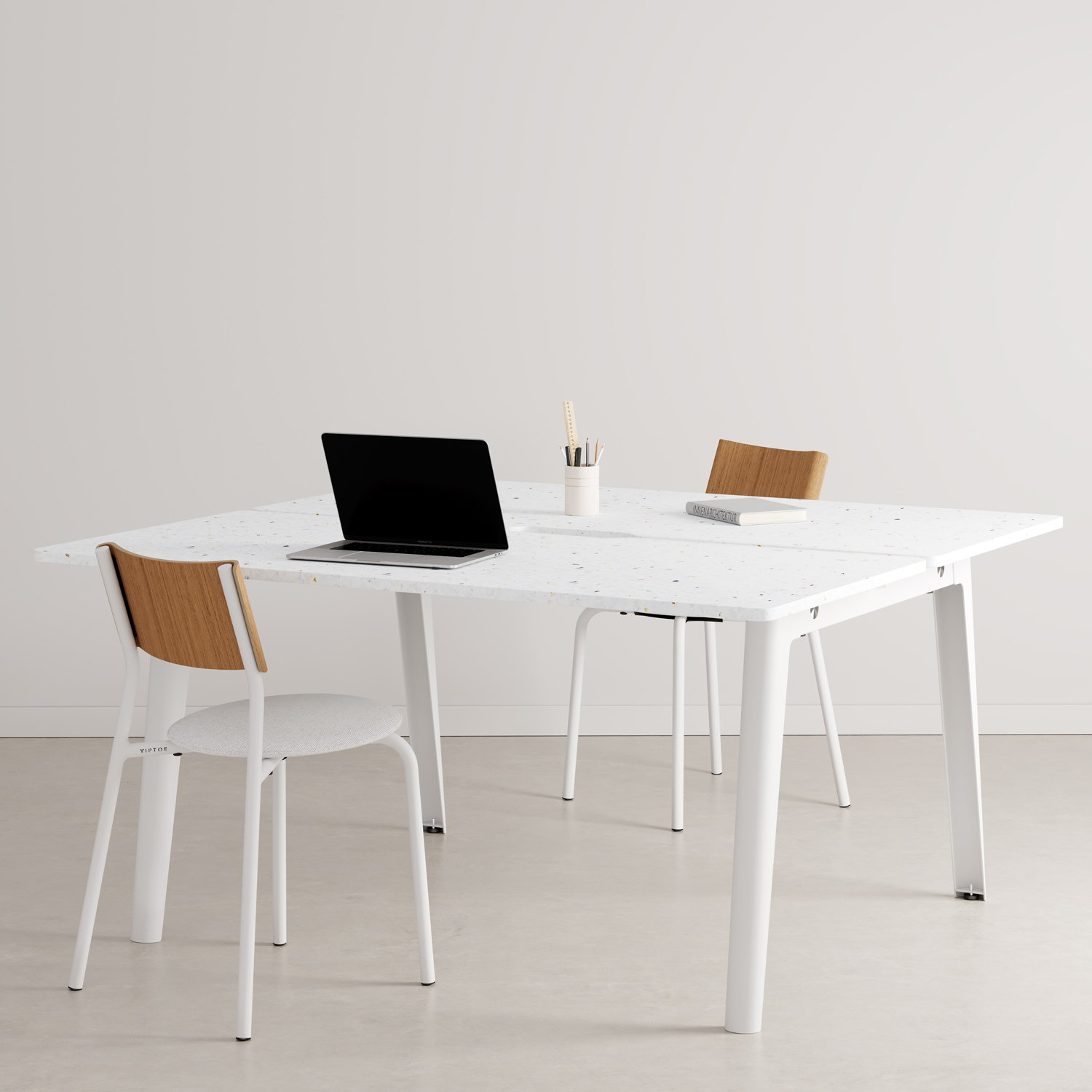 NEW MODERN 2-seater workbench - Venezia recycled plastic