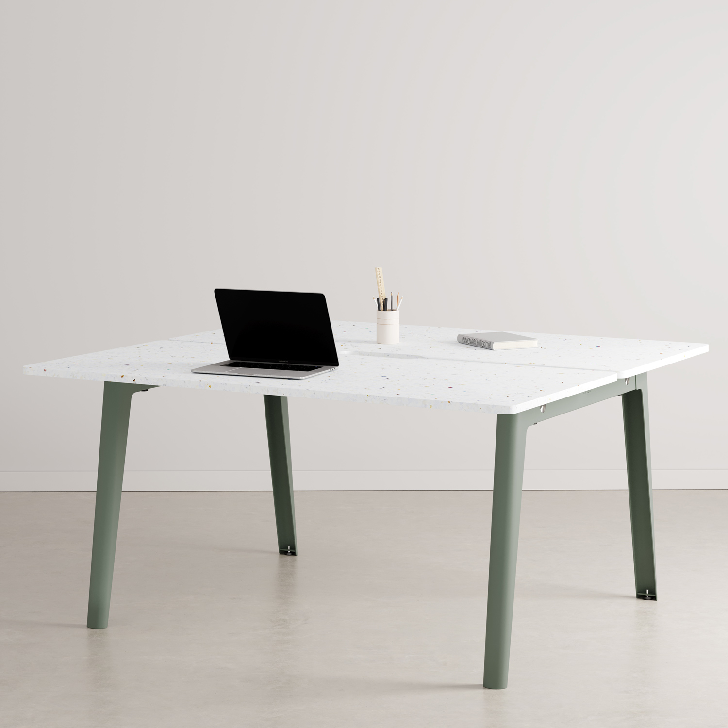 NEW MODERN 2-seater workbench - Venezia recycled plastic