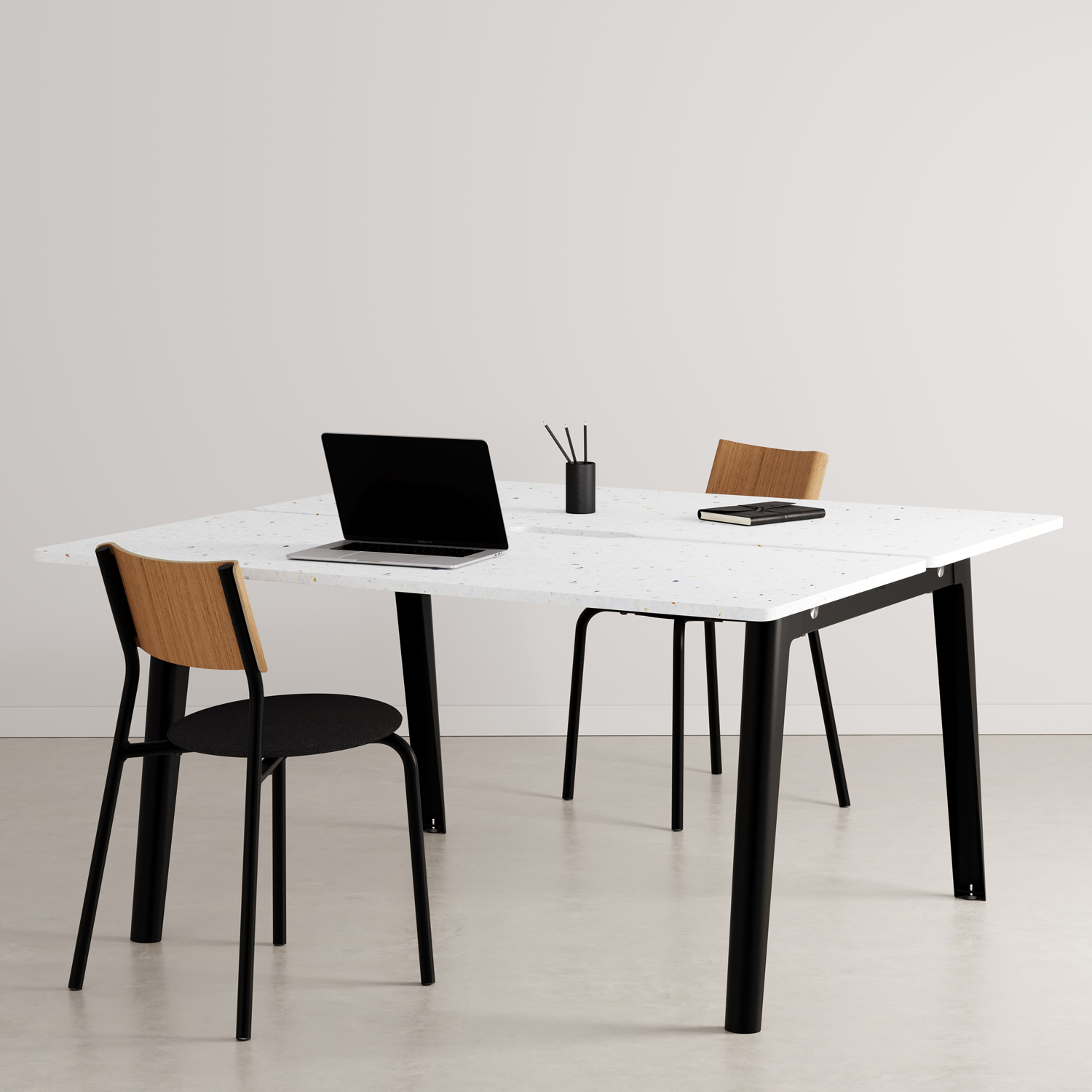 NEW MODERN 2-seater workbench - Venezia recycled plastic