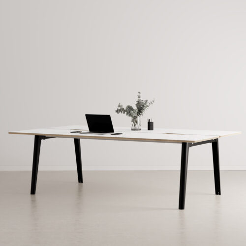 NEW MODERN 4-seater workbench - white plywood