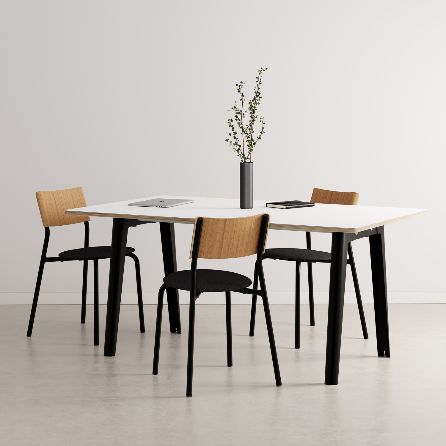 NEW MODERN meeting table - white plywood