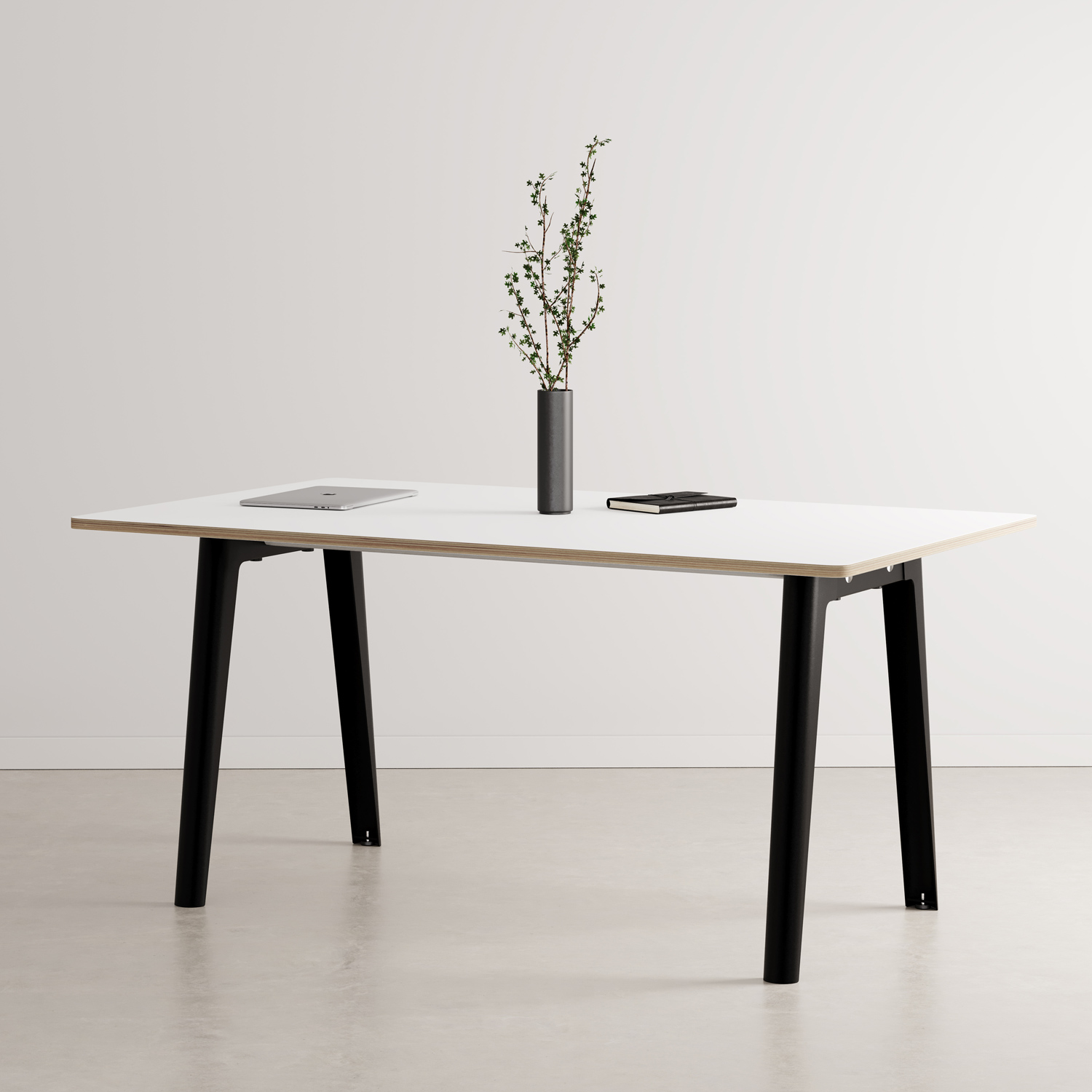 NEW MODERN meeting table - white plywood