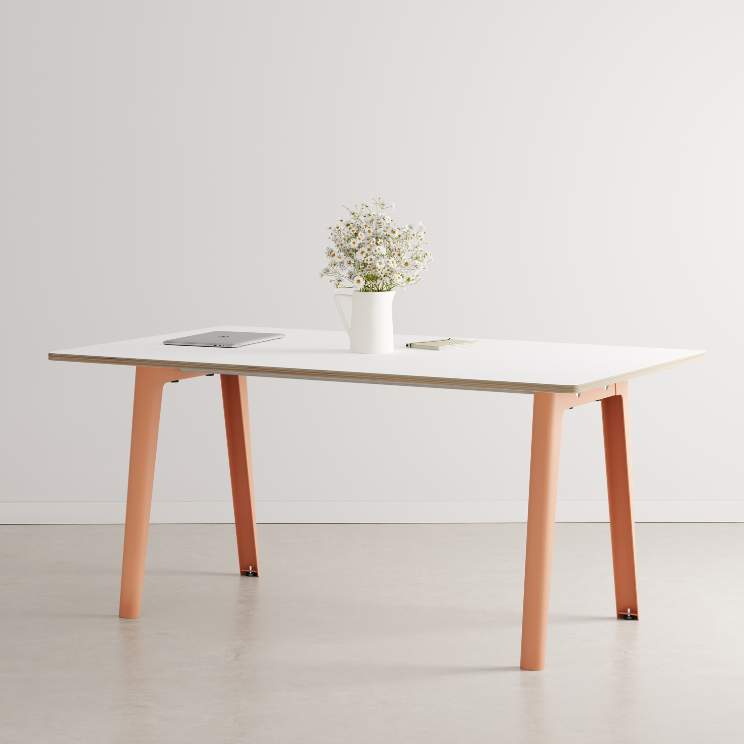 NEW MODERN meeting table - white plywood