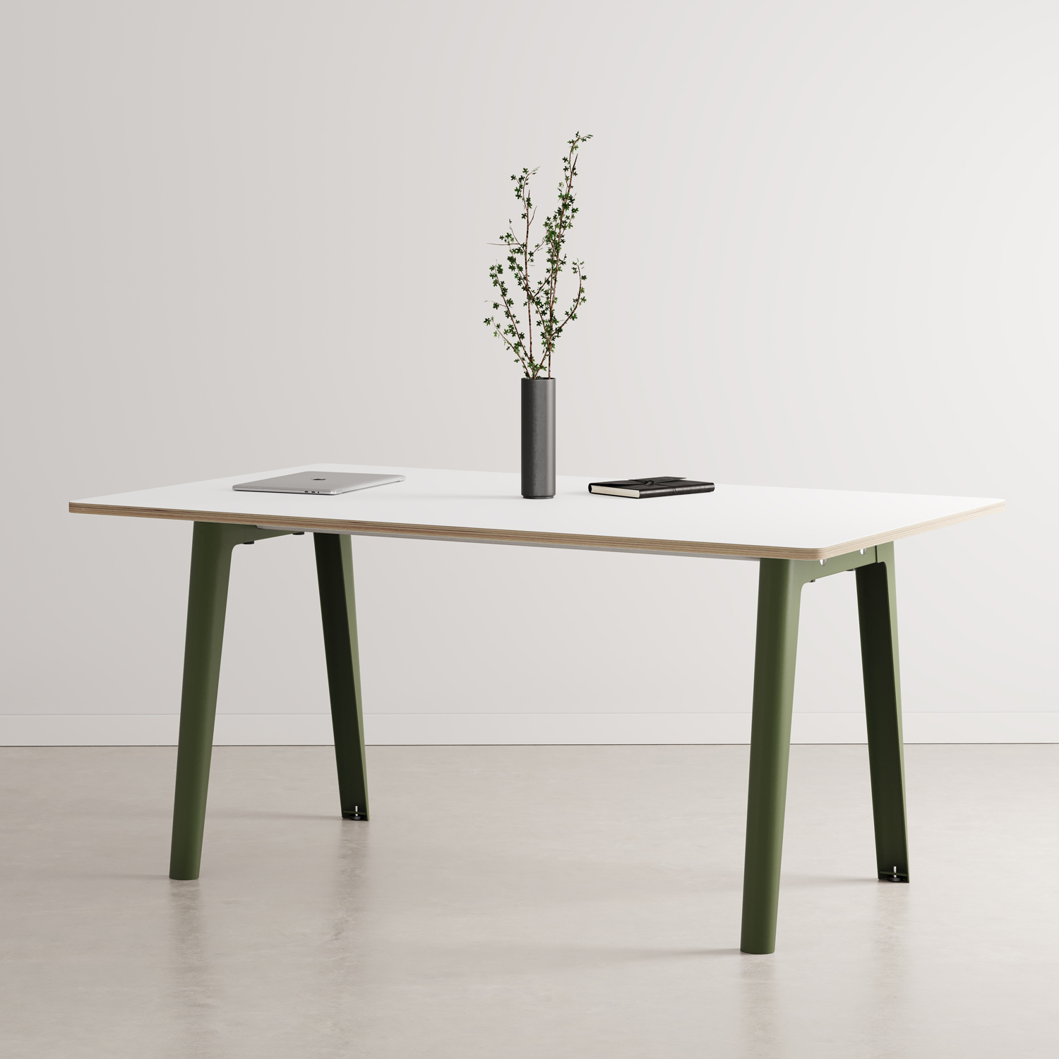 NEW MODERN meeting table - white plywood
