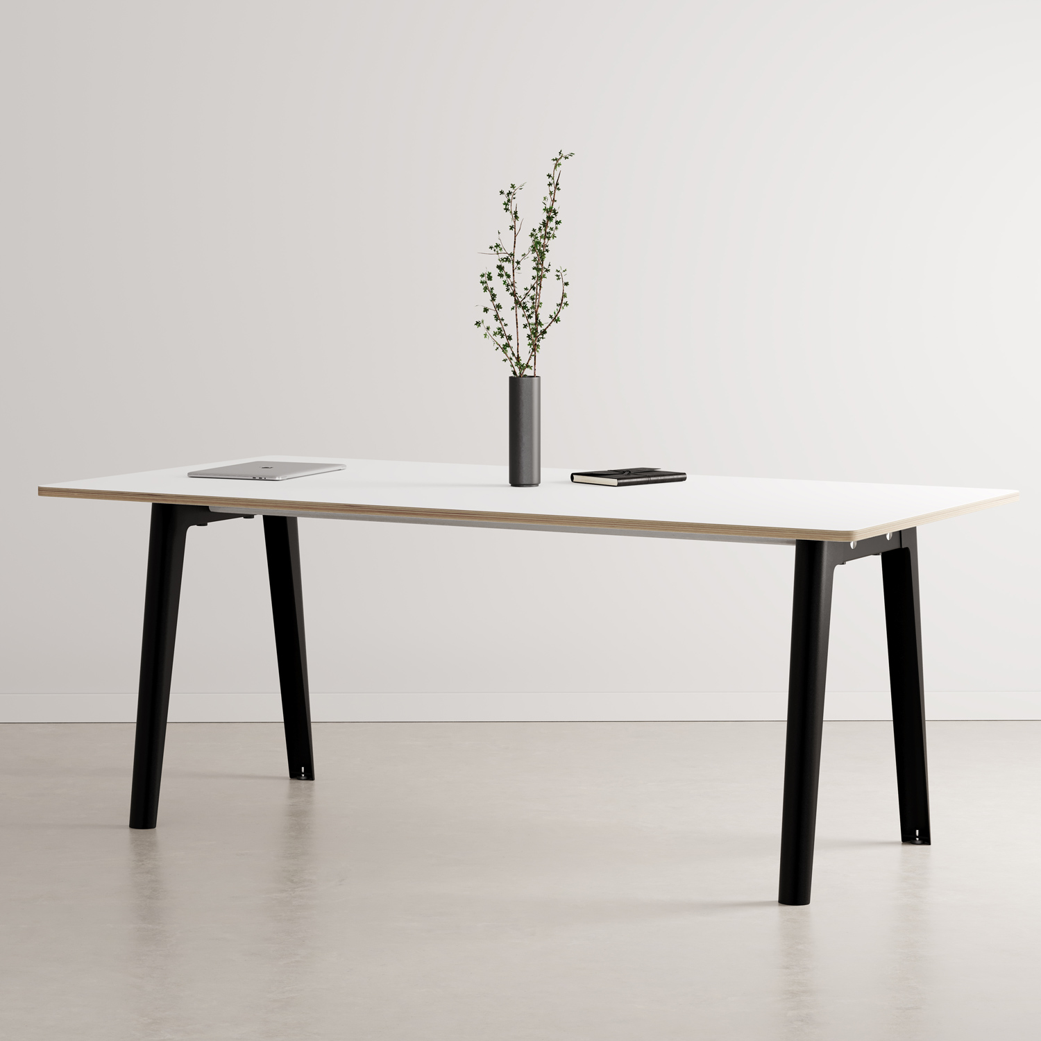 NEW MODERN meeting table - white plywood