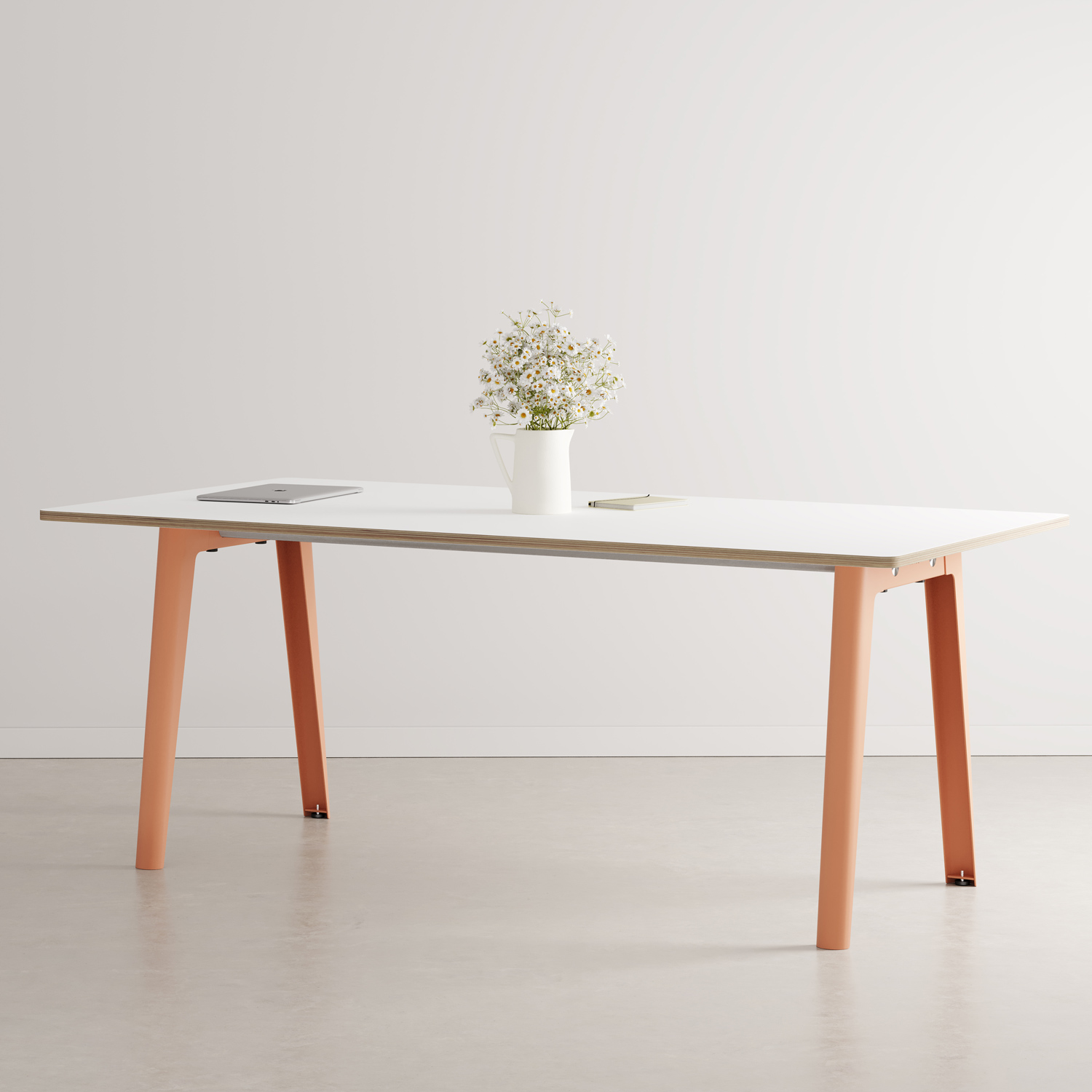 NEW MODERN meeting table - white plywood