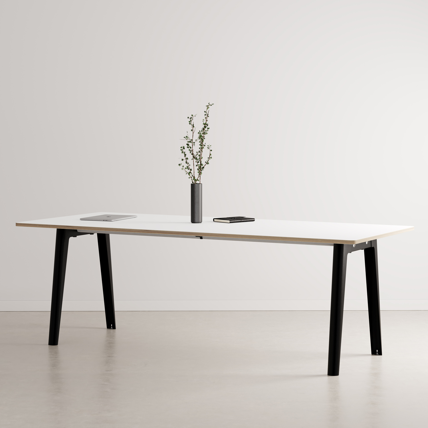 NEW MODERN meeting table - white plywood