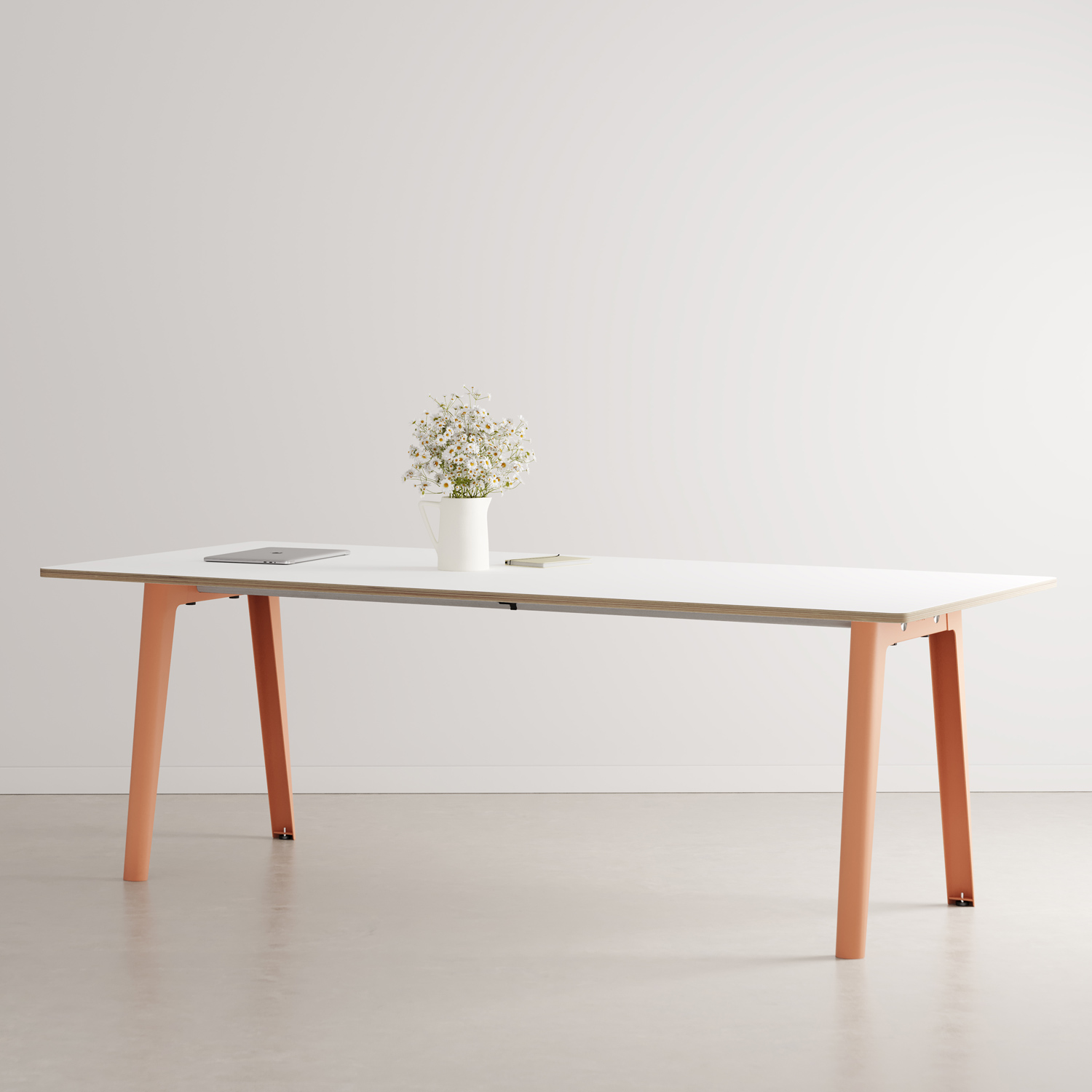 NEW MODERN meeting table - white plywood