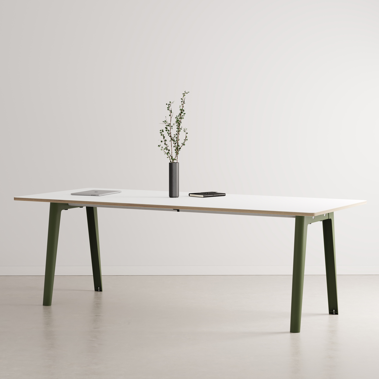NEW MODERN meeting table - white plywood