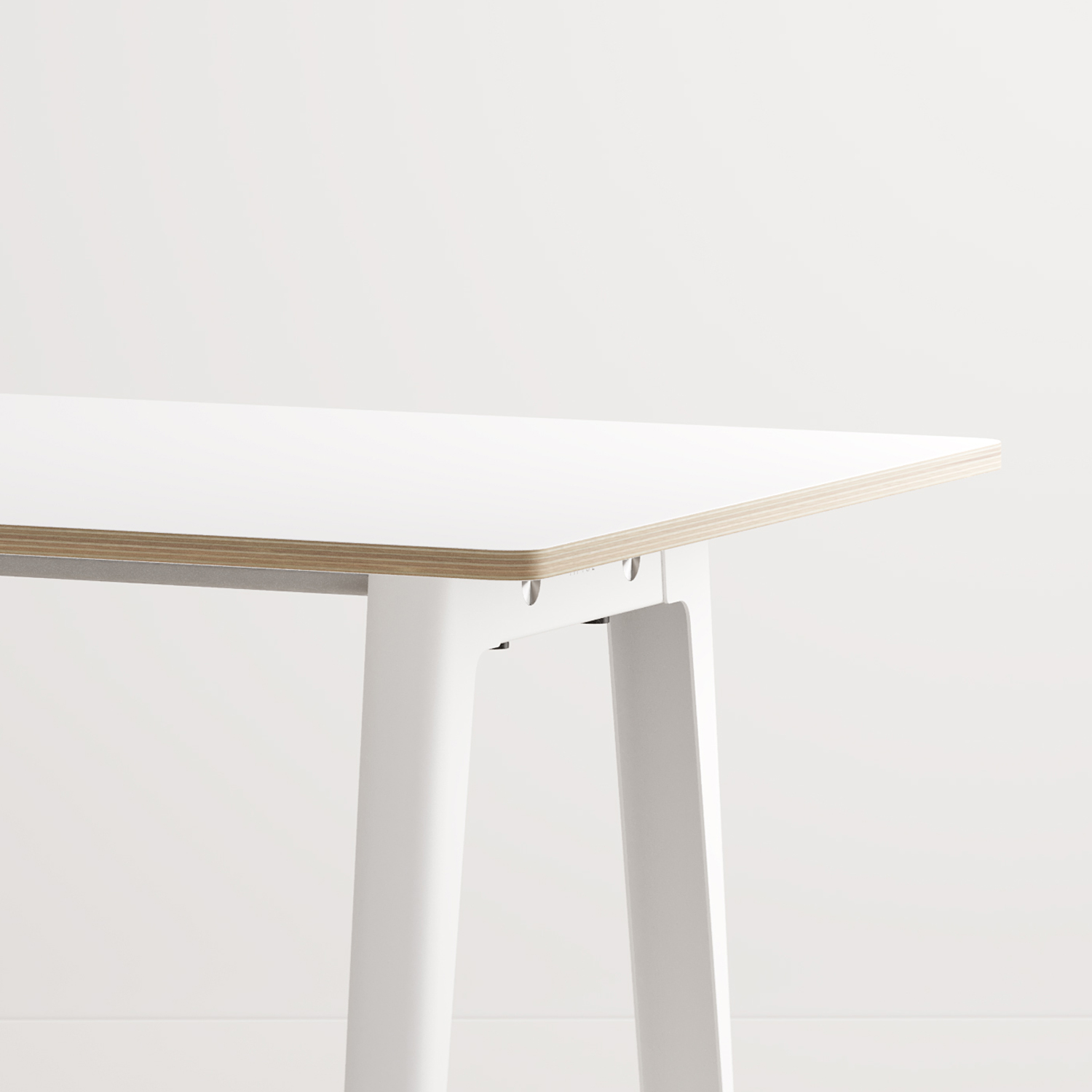 NEW MODERN meeting table - white plywood
