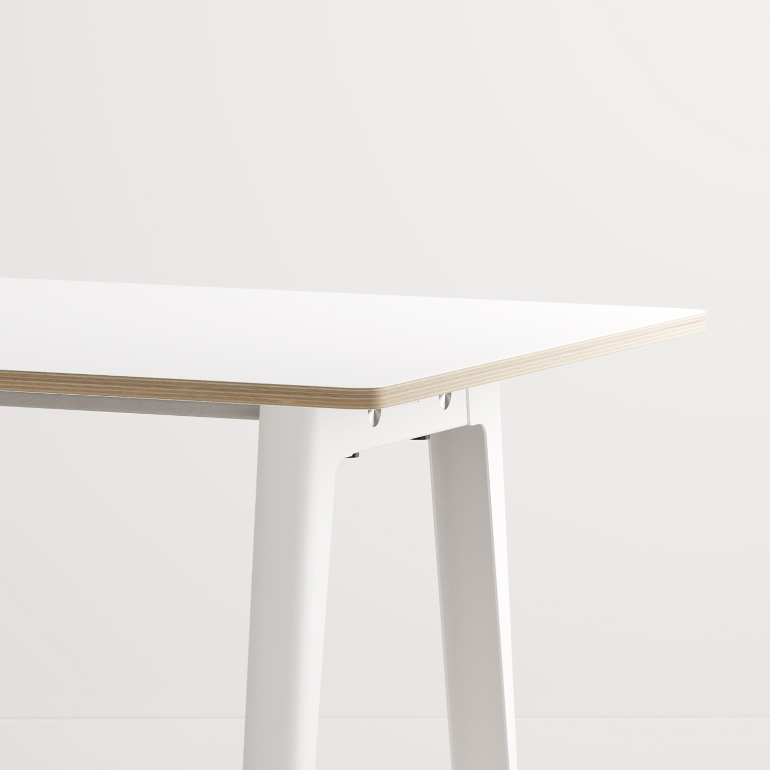 NEW MODERN meeting table – white plywood