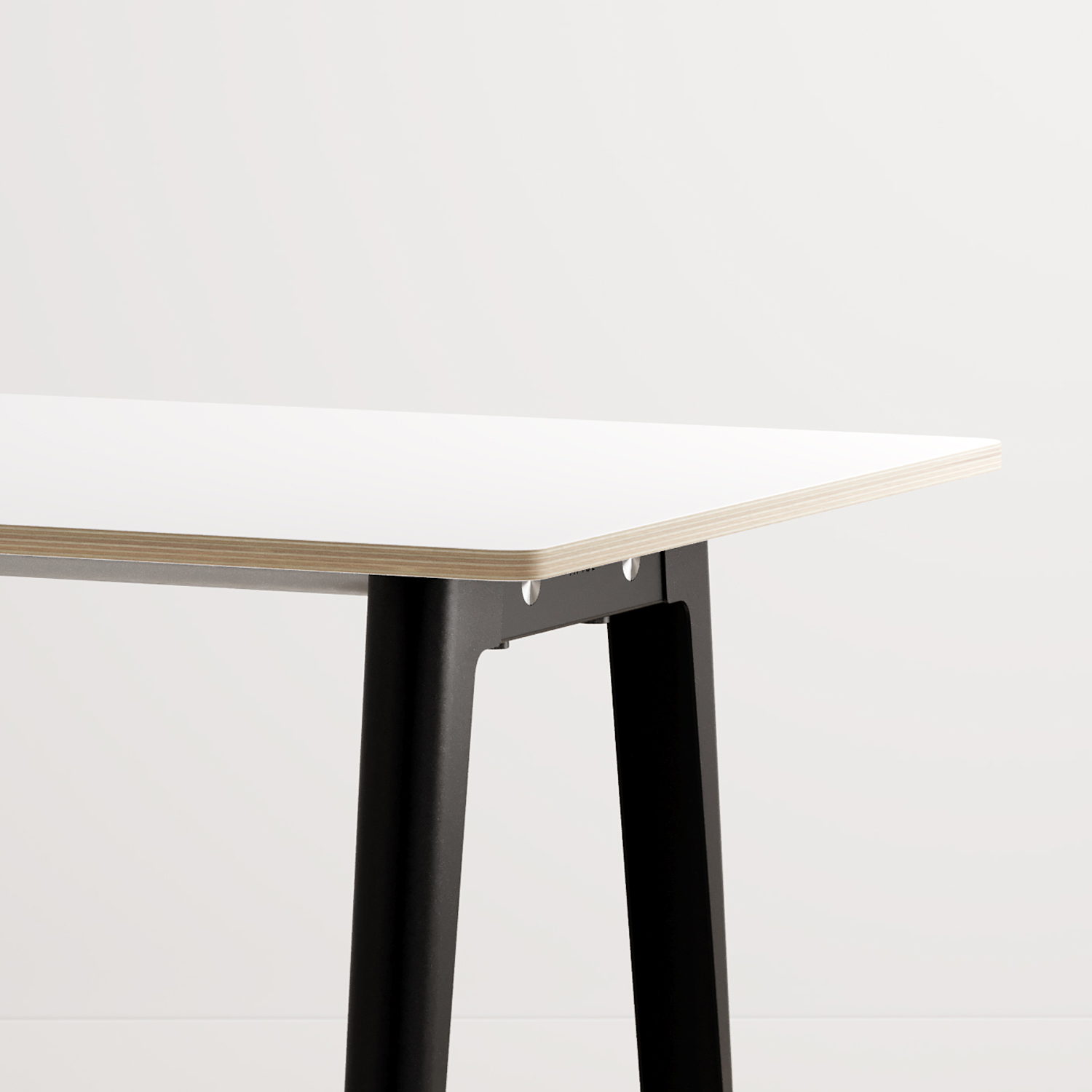 NEW MODERN meeting table - white plywood