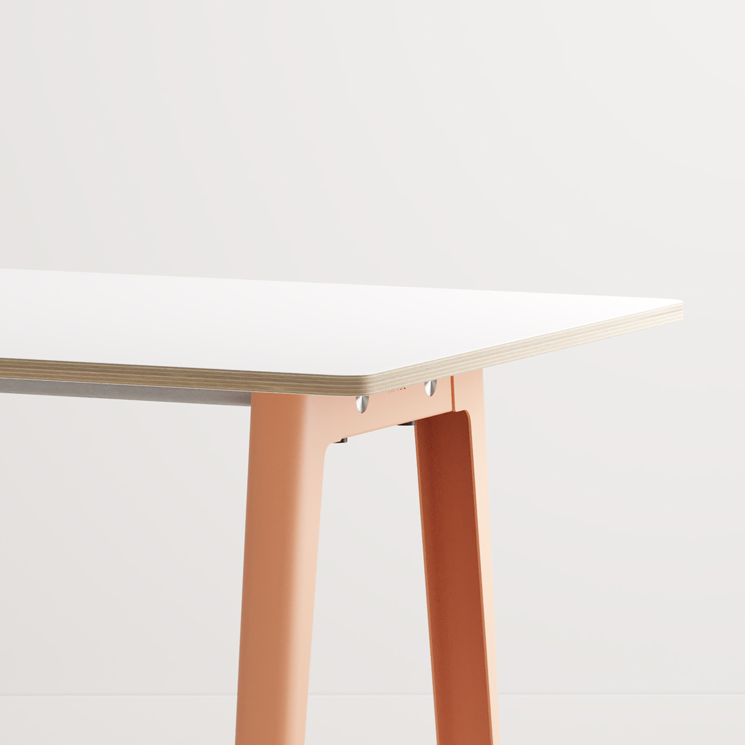 NEW MODERN meeting table - white plywood