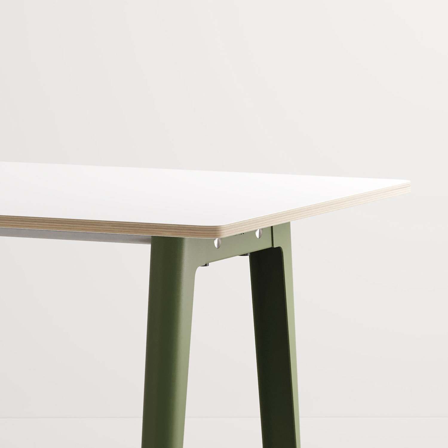 NEW MODERN meeting table - white plywood