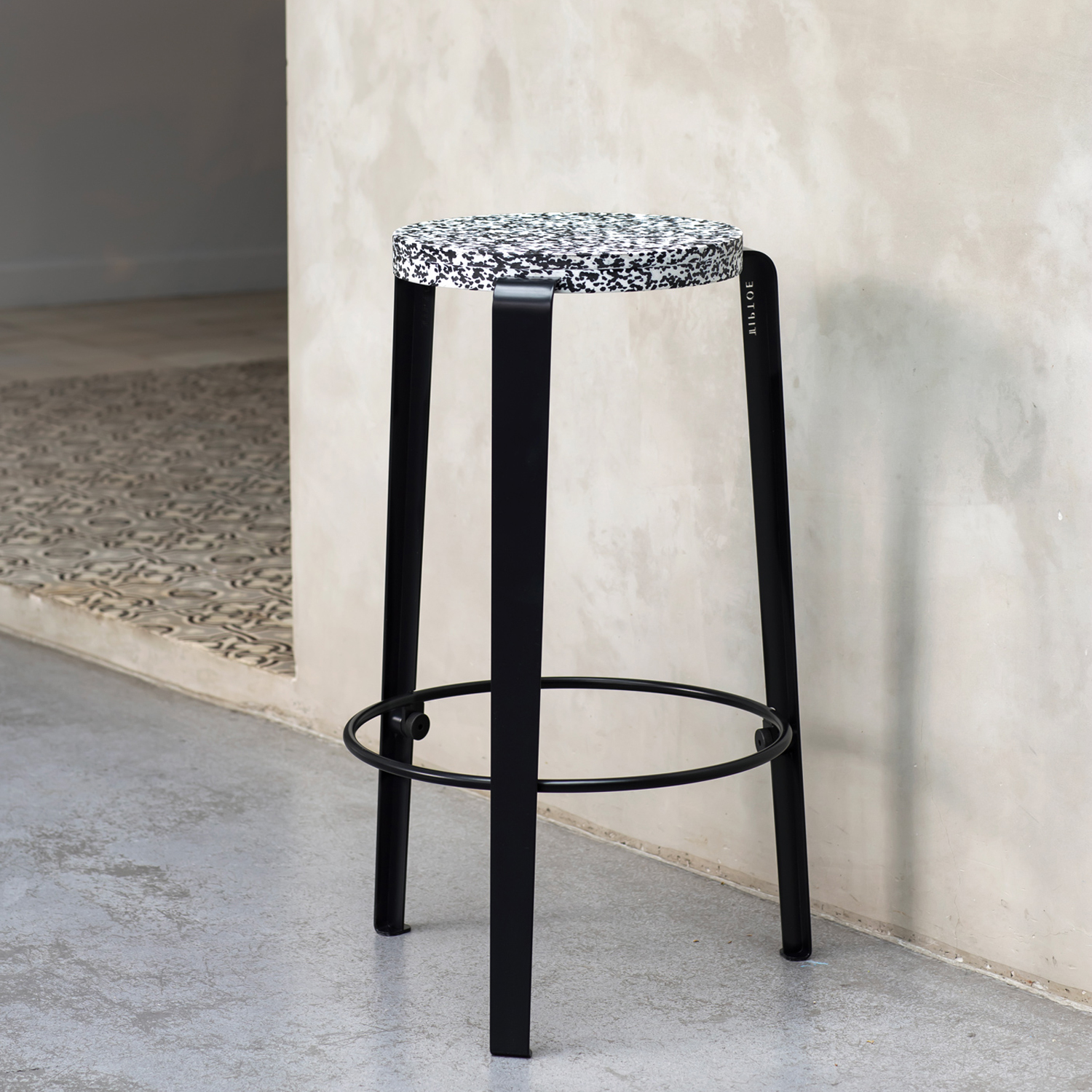 Counter stool - Macchiato recycled plastic - 66cm
