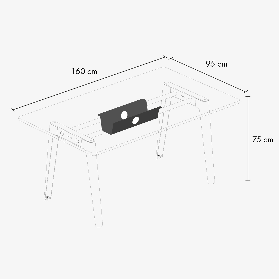 NEW MODERN meeting table - white plywood
