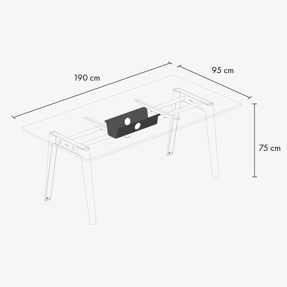 NEW MODERN meeting table - white plywood